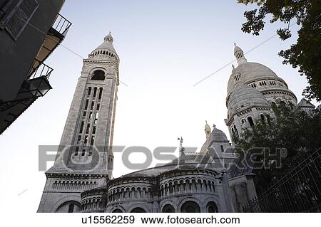 Stock Photo - Basilique Du Sacre Coeur, Montmartre district, Paris, France. Fotosearch