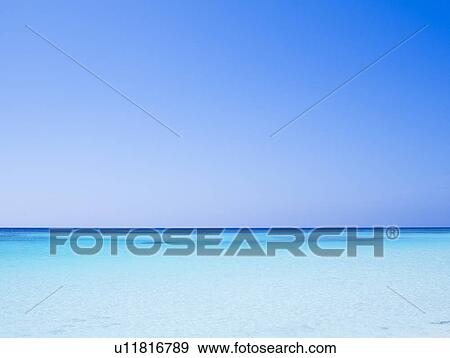 Stock Photo - Blue Sky and Sea. Fotosearch