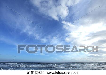 Picture - Blue Sky Over Sea. Fotosearch
