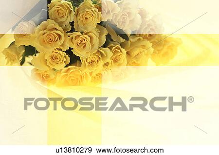Stock Photo - Bouquet of yellow roses. Fotosearch