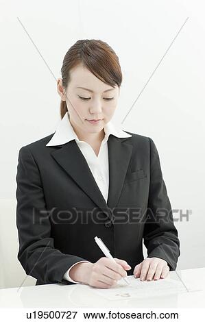 Stock Photo - Businesswoman Searching for Jobs. Fotosearch
