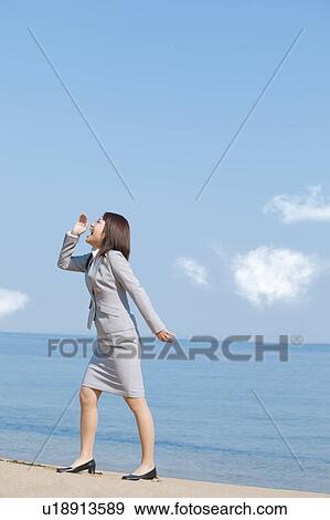 Businesswoman shouting View Large Photo Image Stock Photo - Businesswoman shouting. Fotosearch
