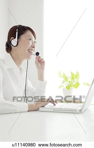 Businesswoman Using Internet Phone View Large Photo Image Stock Image - Businesswoman Using Internet Phone. Fotosearch