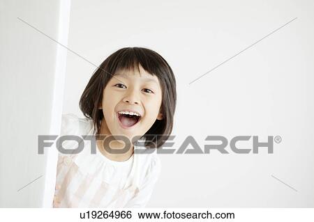 Cheerful Young Girl View Large Photo Image Stock Photograph - Cheerful Young Girl. Fotosearch