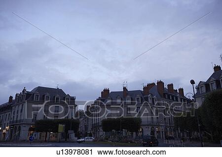 Stock Image - Cityscape, Loire Valley, France. Fotosearch