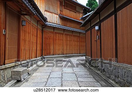 Stock Photo - Cityscape of Gion, Kyoto Prefecture, Honshu, Japan. Fotosearch