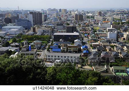 Stock Photo - Cityscape of Kisarazu city, Chiba Prefecture, Japan. Fotosearch