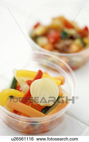 Cooked vegetables in containers View Large Photo Image Stock Photograph - Cooked vegetables in containers. Fotosearch
