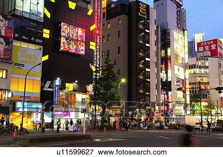 Crowd at Shinjuku, Tokyo prefecture, Japan View Large Photo Image Stock Photo - Crowd at Shinjuku, Tokyo prefecture, Japan. Fotosearch