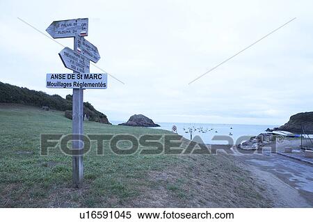 Directional Sign, Brittany, France View Large Photo Image Stock Photography - Directional Sign, Brittany, France. Fotosearch