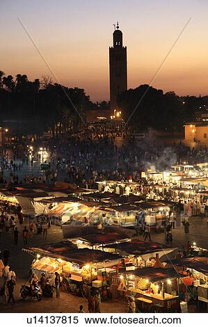 Stock Photography - Djemaa el-Fna, Marrakesh, Morocco. Fotosearch