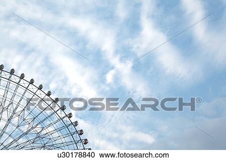 Ferris Wheel and Sky View Large Photo Image Stock Image - Ferris Wheel and Sky. Fotosearch