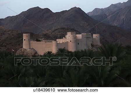 Stock Image - Fort, Nakhal (Nakhl), Oman . Fotosearch