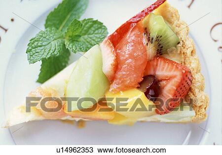 Stock Image - Fruit tart. Fotosearch