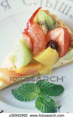Stock Image - Fruit tart. Fotosearch
