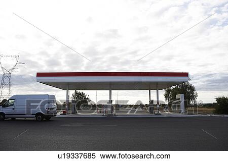 Gas station, Loire Valley, France View Large Photo Image Stock Photography - Gas station, Loire Valley, France. Fotosearch