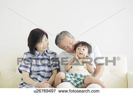 Grandparents and Grandson View Large Photo Image Stock Photo - Grandparents and Grandson. Fotosearch