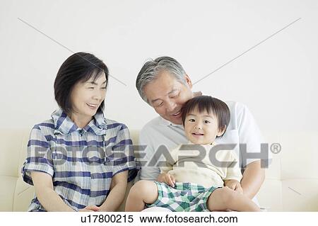 Stock Photography - Grandparents and Grandson. Fotosearch