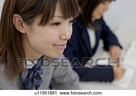 High school girl studying at school View Large Photo Image Stock Image - High school girl studying at school. Fotosearch