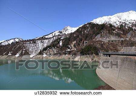 Hydroelectric power dam in kurobe gorge, Toyama Prefecture, Honshu, Japan View Large Photo Image Stock Image - Hydroelectric power dam in kurobe gorge, Toyama Prefecture, Honshu, Japan. Fotosearch