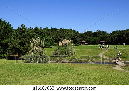 Stock Image - Inage Seaside Park, Chiba Prefecture, Japan. Fotosearch