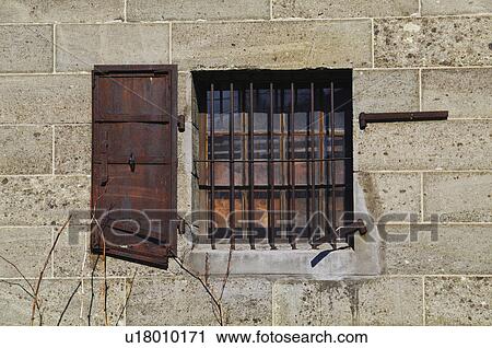 Stock Image - Iron Bars on Window. Fotosearch