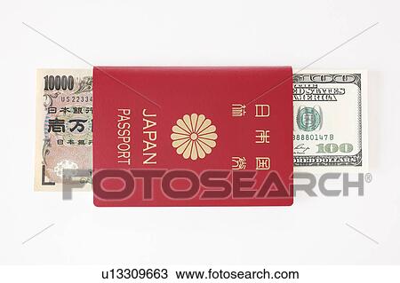Japanese Passport and Money View Large Photo Image Stock Image - Japanese Passport and Money. Fotosearch
