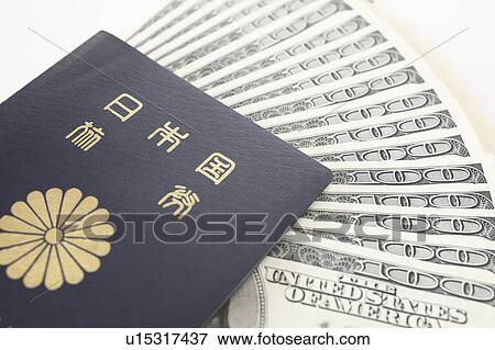 Japanese Passport and Money View Large Photo Image Stock Photo - Japanese Passport and Money. Fotosearch
