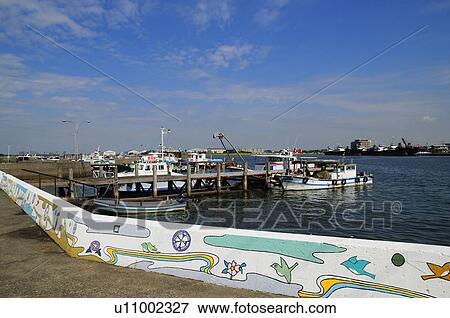 Stock Photo - Kisarazu port, Chiba Prefecture, Japan. Fotosearch
