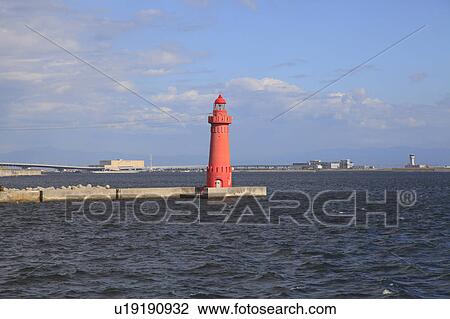 Lighthouse at Kobe harbor, Hyogo Prefecture, Honshu, Japan View Large Photo Image Stock Image - Lighthouse at Kobe harbor, Hyogo Prefecture, Honshu, Japan. Fotosearch