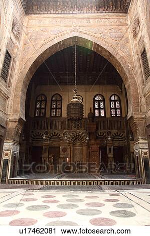 Stock Image - Madrasit is-Sultaan Qaansuuh il Goori, Cairo, Egypt. Fotosearch