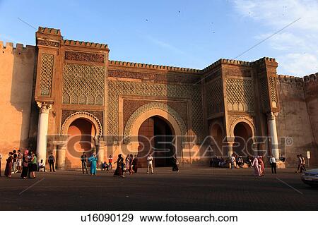 Mausoleum, Meknes, Morocco View Large Photo Image Stock Photo - Mausoleum, Meknes, Morocco. Fotosearch