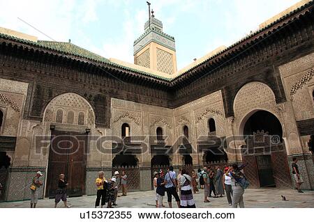 Medersa Bou Inania, Fez, Morocco View Large Photo Image Stock Photography - Medersa Bou Inania, Fez, Morocco. Fotosearch