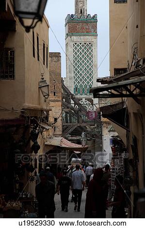 Stock Image - Medina in Fez, Morocco. Fotosearch