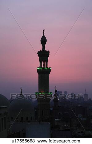 Stock Photo - Minaret, Cairo, Egypt. Fotosearch