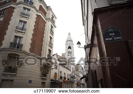 Stock Photo - Montmartre district, Paris, France. Fotosearch