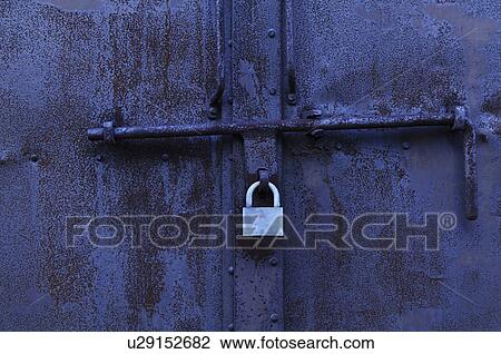 Padlocked Door View Large Photo Image Stock Image - Padlocked Door. Fotosearch