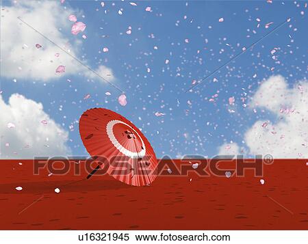 Stock Photography - Paper umbrella. Fotosearch