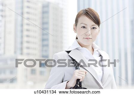 Picture - Portrait of a young businesswoman. Fotosearch