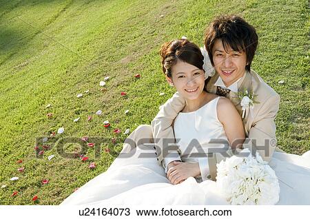 Portrait of bride and bridegroom View Large Photo Image Stock Image - Portrait of bride and bridegroom. Fotosearch