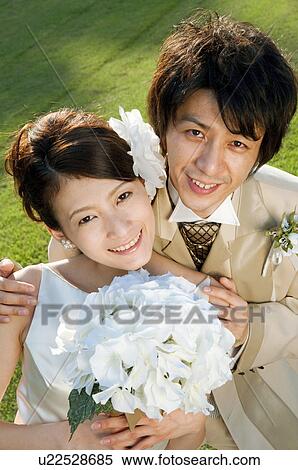 Portrait of bride and bridegroom View Large Photo Image Stock Photography - Portrait of bride and bridegroom. Fotosearch
