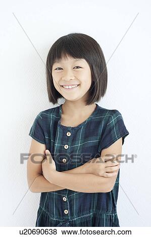Stock Photo - Portrait of Girl. Fotosearch