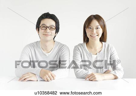 Portrait of young couple View Large Photo Image Stock Image - Portrait of young couple. Fotosearch