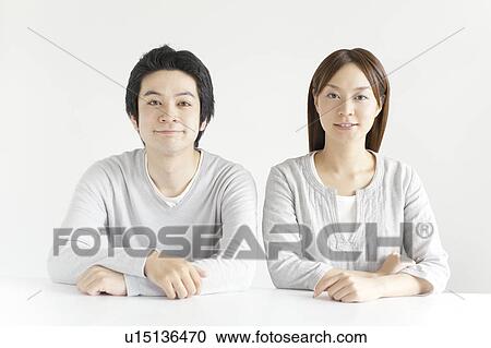 Portrait of young couple View Large Photo Image Stock Image - Portrait of young couple. Fotosearch