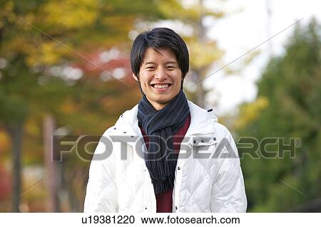 Stock Image - Portrait of young man. Fotosearch