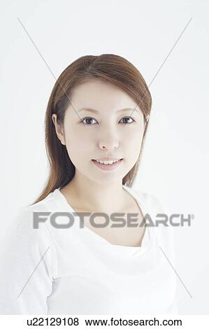 Stock Photo - Portrait of Young Woman. Fotosearch