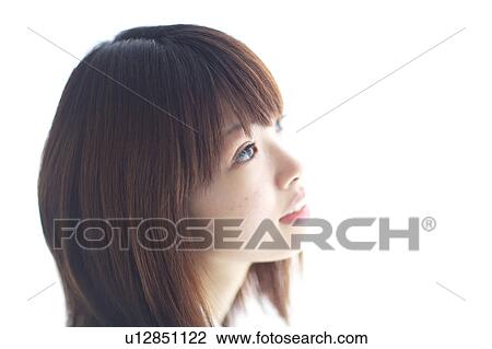Profile of high school girl View Large Photo Image Stock Image - Profile of high school girl. Fotosearch