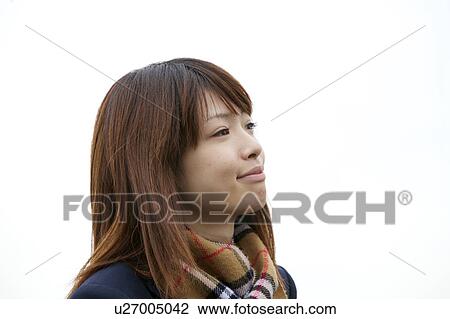 Profile of high school girl View Large Photo Image Stock Image - Profile of high school girl. Fotosearch