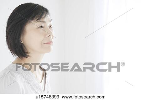 Profile of Mature woman View Large Photo Image Stock Photo - Profile of Mature woman. Fotosearch