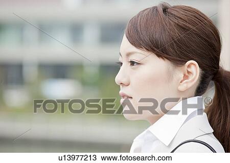 Profile of young businesswoman View Large Photo Image Stock Image - Profile of young businesswoman. Fotosearch